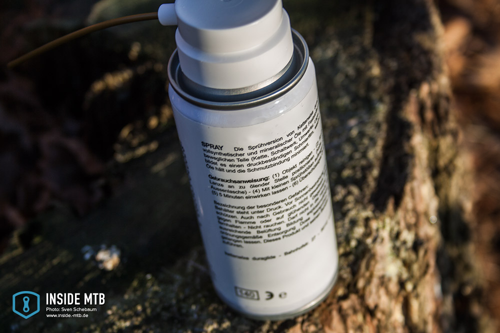 Kettenwixe Spray inklusive Gebrauchsanleitung